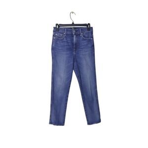 7 For All Mankind Womens Blue Skinny Jeans Size 25